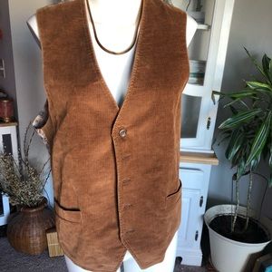 Corduroy patterned vest